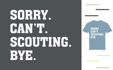 İzci lideri tişört tasarımı