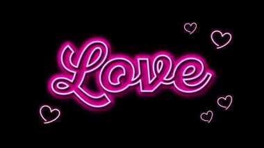 Parlayan neon temalı animasyon Aşk, XOXO, kalp şeklinde kenarları kusursuz bir döngü halinde. Sevgililer Günü için mükemmel, romantik tasarımlar ve dijital dekorasyonlar. Yüksek kaliteli 4K görseller.