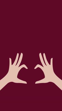  Kalp şeklini oluşturan, sevgi, özen ve bağlantıyı sembolize eden düz dizayn bir animasyon. Sevgi ve birlik içinde yaşamak için canlı bir görsel ideal..