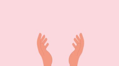 Kalp şeklinde kan damlası olan bir elin yaratıcı hareketini durdurmak aşk bakımını ve dünya kan bağışı gününü temiz bir tıbbi tasarımla kutlamak için farkındalığı sembolize ediyor.