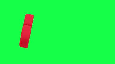 Kırmızı kalp pürüzsüz 3D animasyon içinde dönüyor. Düz hareket ile 4k çözünürlük romantik tema kutlama arka planı ve dekoratif yaratıcı içerik için uygun.