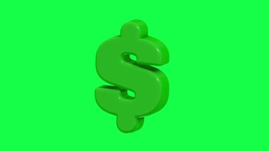 4K 3D yüzen dolar sembolü gece gökyüzü arkaplanına göre dizilmiş, yaratıcı veya ticari projelerde finans, yatırım veya iş temaları için ideal.