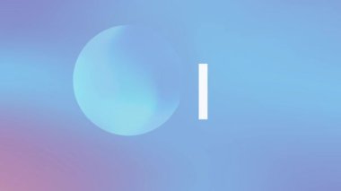  Kullanıcı tasarımı, uygulama önyükleyicileri veya modern dijital arkaplan için ideal, renkli blup daire gradyanı sallanan bir yükleme sembolünün 4K canlandırma hareketi.