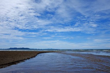 Güzel deniz manzarası. doğa arkaplanı