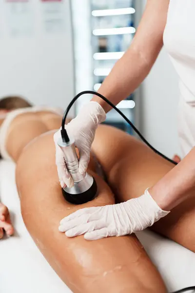 Vacuum Bipolar Multipolar Cavitation Modern Technology Treatment Health Body Beauty Stock Picture