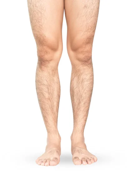 Ноги Крупным Планом Мужская Кожа Волосатые Концепции Здравоохранения — стоковое фото