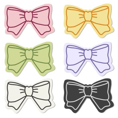 Renkli papyon vektör çizimi