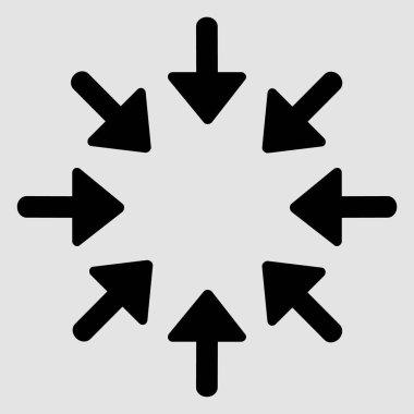 İçeriyi gösteren dairesel desenli çoklu siyah oklar.