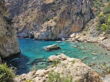 Akdeniz 'in güzel manzarası