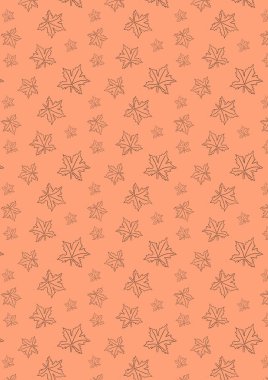 Kusursuz akçaağaç elle çizilmiş çizim tarzında çizim yapar. Tek renkli kahverengi sonbahar yaprakları mevsimsel ambalaj, tekstil ve parmak izleri için mükemmel..