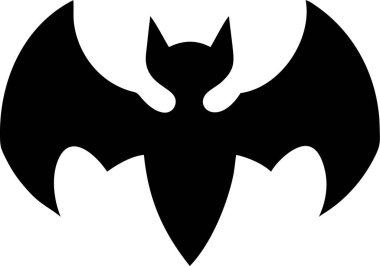 Cadılar Bayramı çizimi olarak yarasa silueti tasarımı, simge olarak minimalist yarasa silueti tasarımı. Saydam arkaplanı olan ürpertici vektör, Cadılar Bayramı için karanlık illüstrasyon