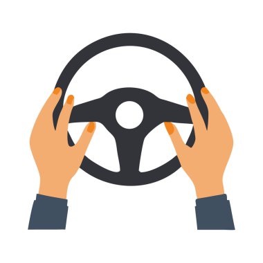 Eller direksiyonda. Sürüş ve kontrol.