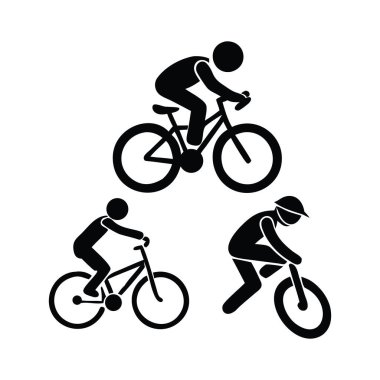 motorsiklet sürücüsü siyah vektör tasarımı