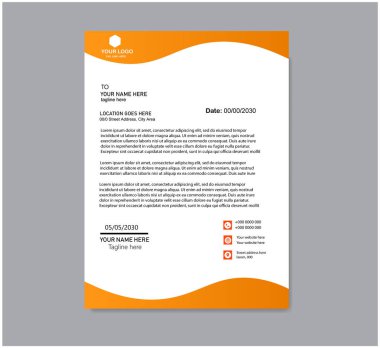 Basit yaratıcı Renkli ve modern harf soyut kafa iş şablonları