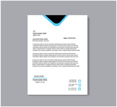 Benzersiz antet tasarım şablonu tasarımı