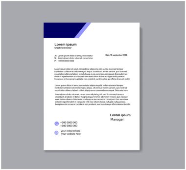 Benzersiz antet tasarım şablonu tasarımı