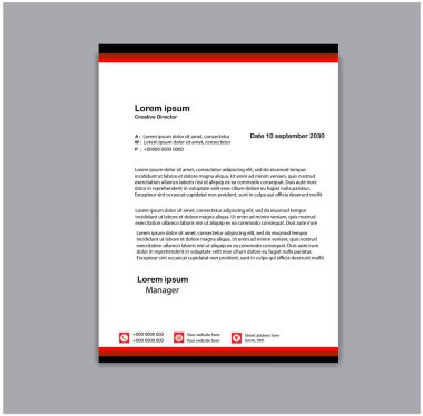 modern soyut renkli antetli başlık tasarımı 