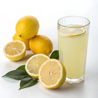 Bahçede taze limonata, yaz içkisi..