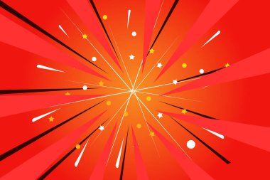 Arka plan veya güneş ışınları arka plan kırmızı renk patlaması