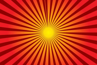 turuncu güneş ışınları arka plan tasarım şablonu