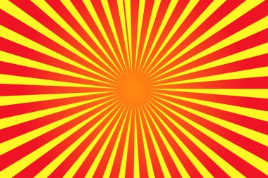 turuncu güneş ışınları arka plan tasarım şablonu