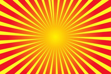 turuncu güneş ışınları arka plan tasarım şablonu