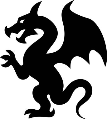  Dragon silhouette. Bold Black Silhouette of a Dragon. A dramatic, bold black silhouette of a dragon, perfect for logos, emblems, or graphic design projects.