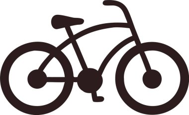 Klasik Bisiklet silueti işte. Basit siyah bir bisiklet silueti..