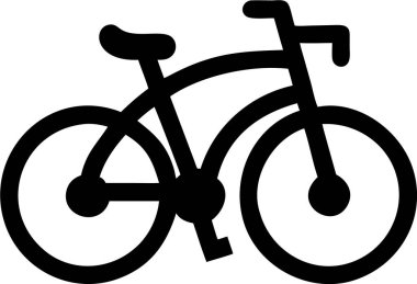 Klasik Bisiklet silueti işte. Basit siyah bir bisiklet silueti..