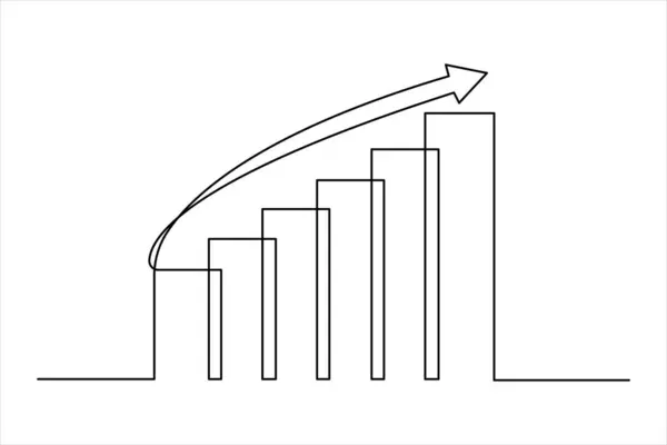 Okun aralıksız bir satır çizimi, ok simgesi çizimi vektör çizimi