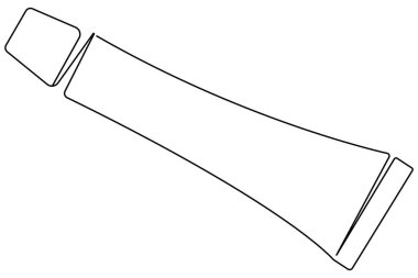 Sanat günü, Tüp Yağı dış hat vektörünün tek çizgi çizimi devam ediyor