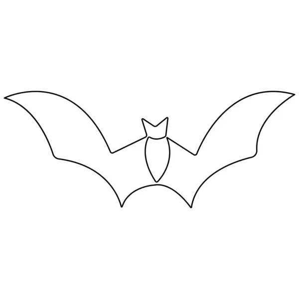 Doğayı seven organizasyon için sürekli uçan yarasa çizimi çizimi.