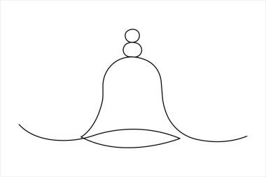 Çan sürekli bir çizgi çiziyor. Bell doğrusal tasarım çiziminin ana hatları