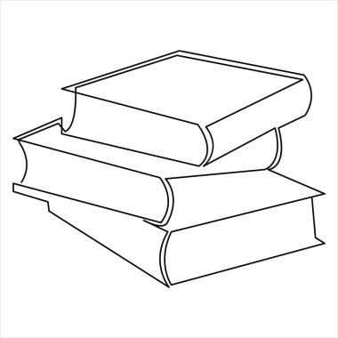 Aralıksız çizilen bir çizgi basit minimalist ana hatlı çizim çizimi