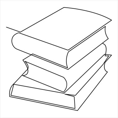 Aralıksız çizilen bir çizgi basit minimalist ana hatlı çizim çizimi