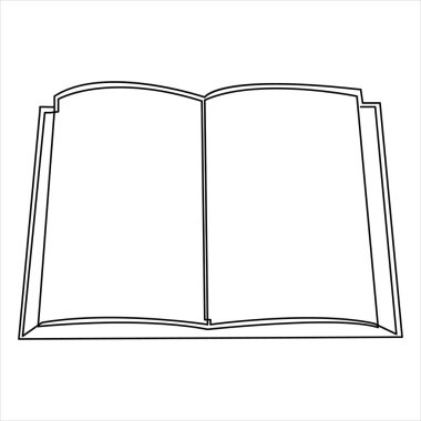 Aralıksız çizilen bir çizgi basit minimalist ana hatlı çizim çizimi