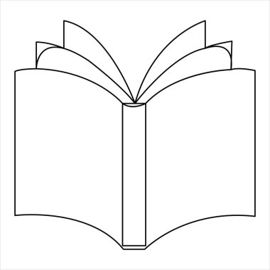 Aralıksız çizilen bir çizgi basit minimalist ana hatlı çizim çizimi