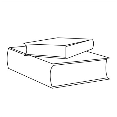 Aralıksız çizilen bir çizgi basit minimalist ana hatlı çizim çizimi