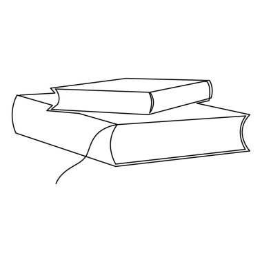 Aralıksız çizilen bir çizgi basit minimalist ana hatlı çizim çizimi