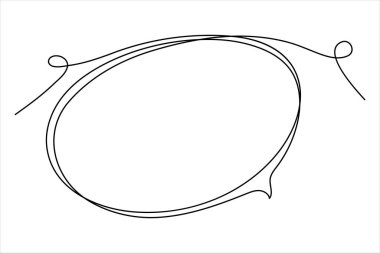 Konuşma baloncuğu ikonunun aralıksız çizimi. Metin kutusu, geri bildirim ileti kutusu ve yorum vektörü