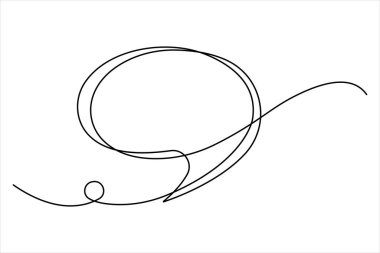 Konuşma baloncuğu ikonunun aralıksız çizimi. Metin kutusu, geri bildirim ileti kutusu ve yorum vektörü