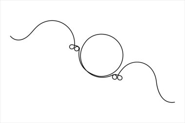 Konuşma baloncuğu şekilli sohbet bulutu ve düşünce diyalog simgesinin aralıksız tek satır çizimi 