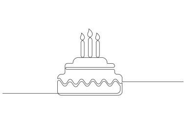 Pasta konseptinin aralıksız tek satır çizimi vektör çizimi