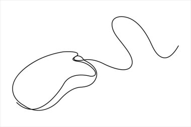 Devamlı bilgisayar fare tasarımı sanatı çizdim. Vektör illüstrasyonu