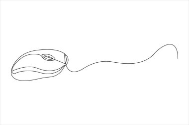 Devamlı bilgisayar fare tasarımı sanatı çizdim. Vektör illüstrasyonu