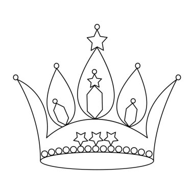 Taç tasarımı ve vektör minimalizminin ana hatlarını çizen aralıksız bir sanat eseri