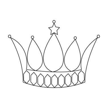 Taç tasarımı ve vektör minimalizminin ana hatlarını çizen aralıksız bir sanat eseri