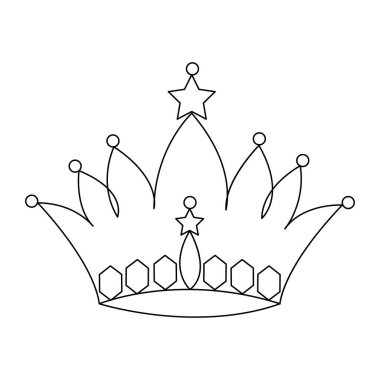 Taç tasarımı ve vektör minimalizminin ana hatlarını çizen aralıksız bir sanat eseri