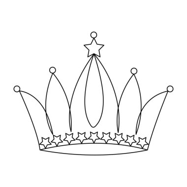 Taç tasarımı ve vektör minimalizminin ana hatlarını çizen aralıksız bir sanat eseri