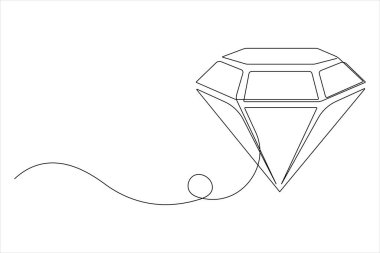 Tasarım vektörü çiziminin aralıksız tek çizgi çizimi